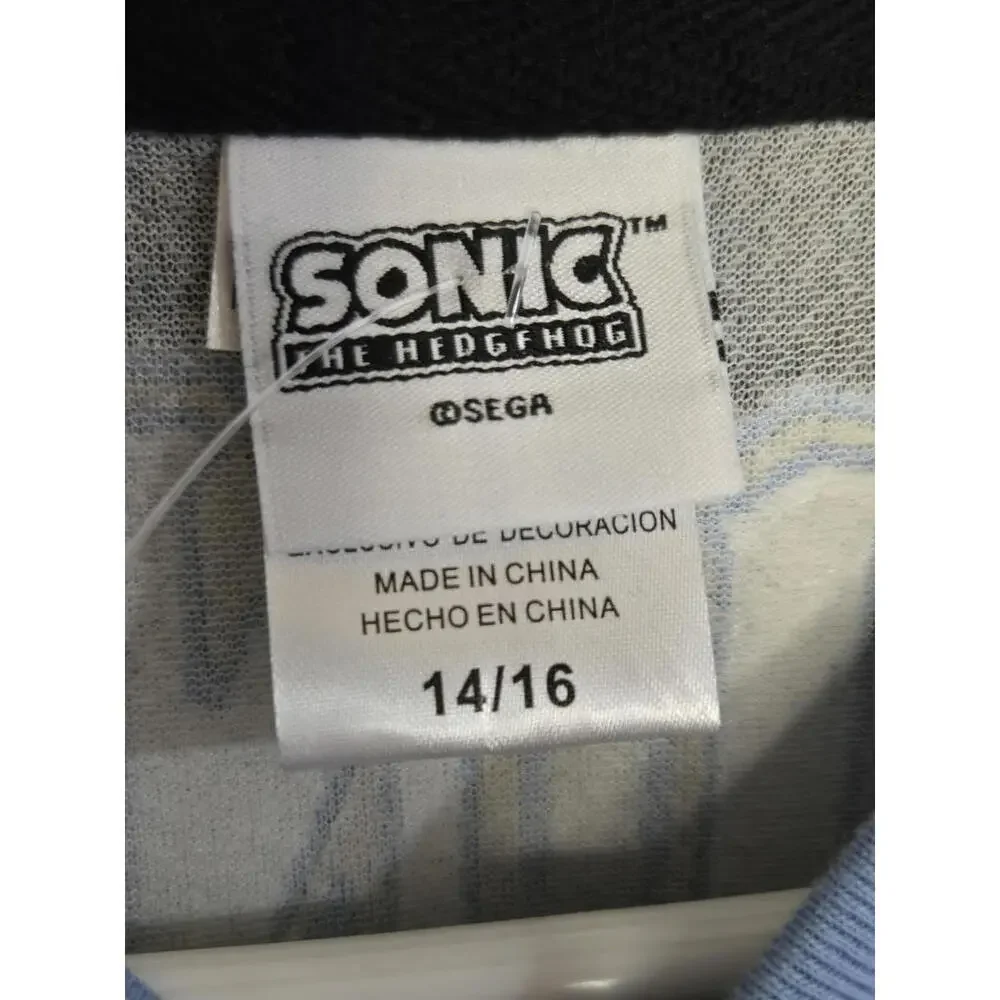 Sonic The Hedgehog Varsity Style Jacket Size 14/16 - Picture 3 of 6
